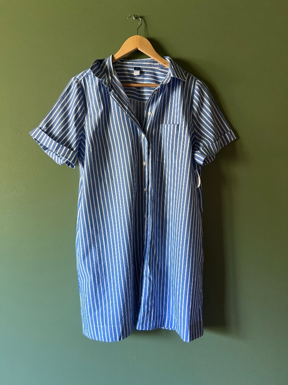 Old Navy Button Up Striped Mini Dress